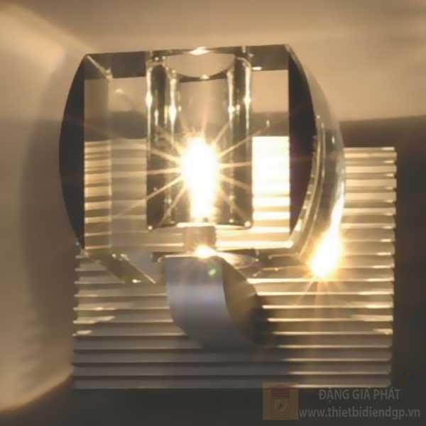 Đèn vách led 1*3W, size: W11*H10.5cm, có bóng LED