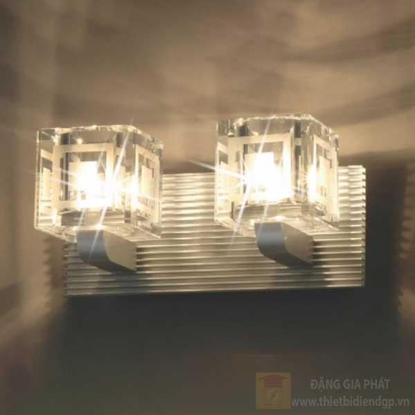 Đèn vách led 2*3W, size: W22*H10.5cm, có bóng LED