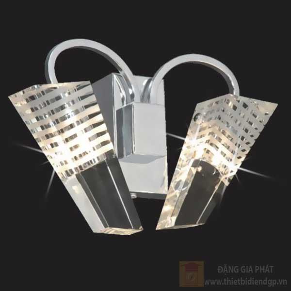 Đèn vách có bóng led 2*3W, size: W27*H27cm