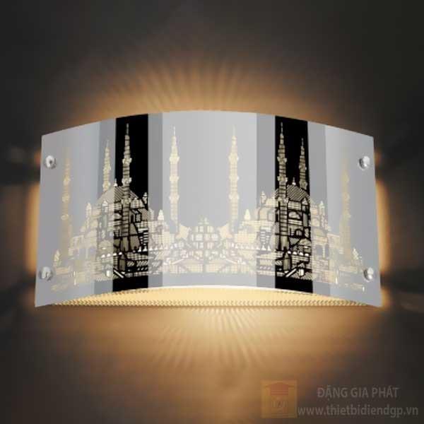 Đèn vách có bóng compact, size: W30*H17cm