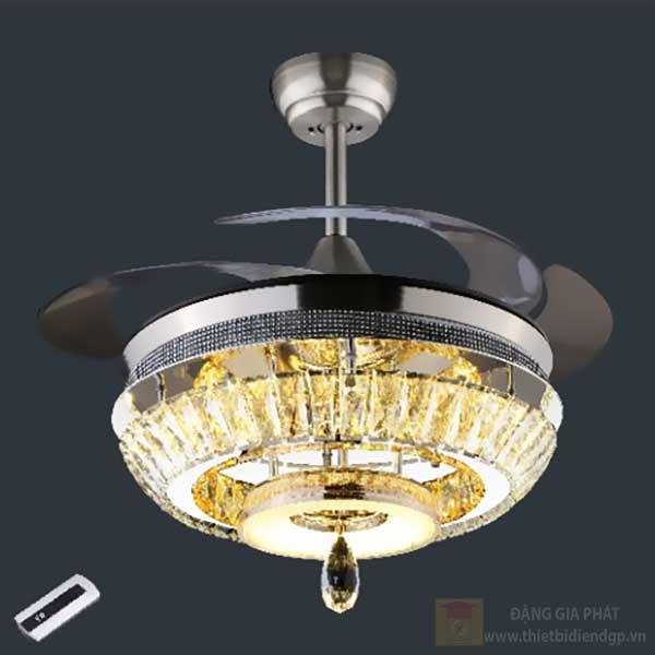 Quạt đèn led 99W, Ø50-110*H70cm, 3 màu ánh sáng