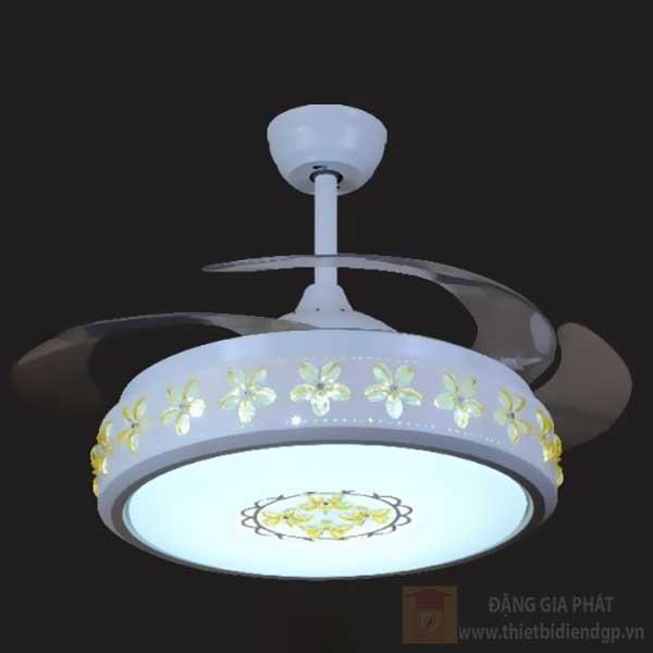 Quạt đèn led 36W, Ø53-110*H50cm, 3 màu ánh sáng