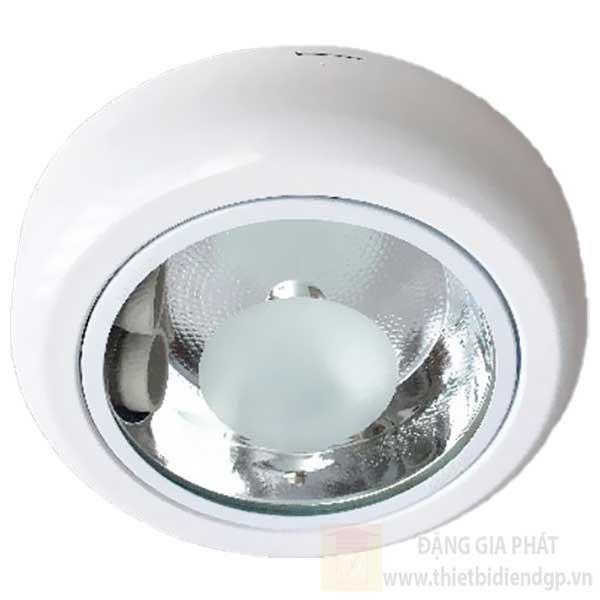 Đèn ốp trần E27*2pcs, L19*W19*H6cm, có bóng compact