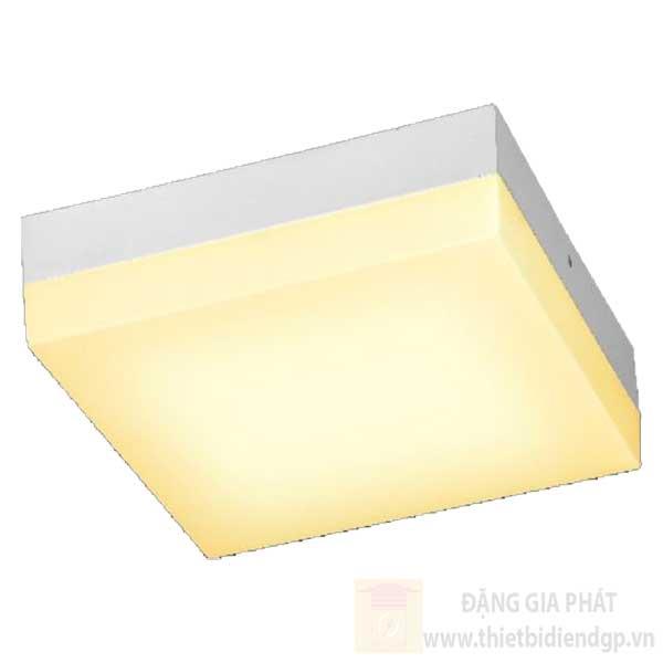 Đèn ốp trần led vuông Ø18cm, ánh sáng trắng & vàng	