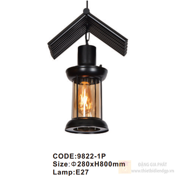 Đèn treo ngoài trời Slister Ø280*H800mm - E27