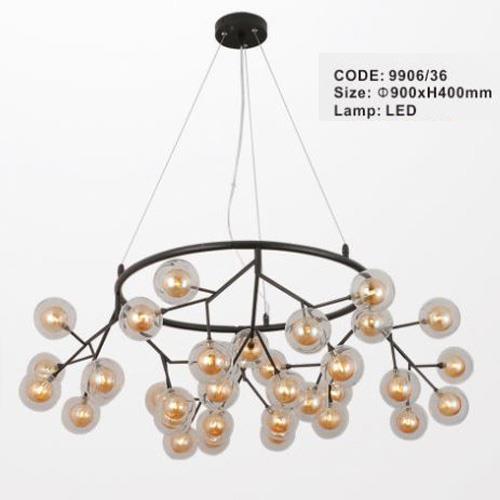 Đèn thả trần thủy tinh - Ø900*H400 mm