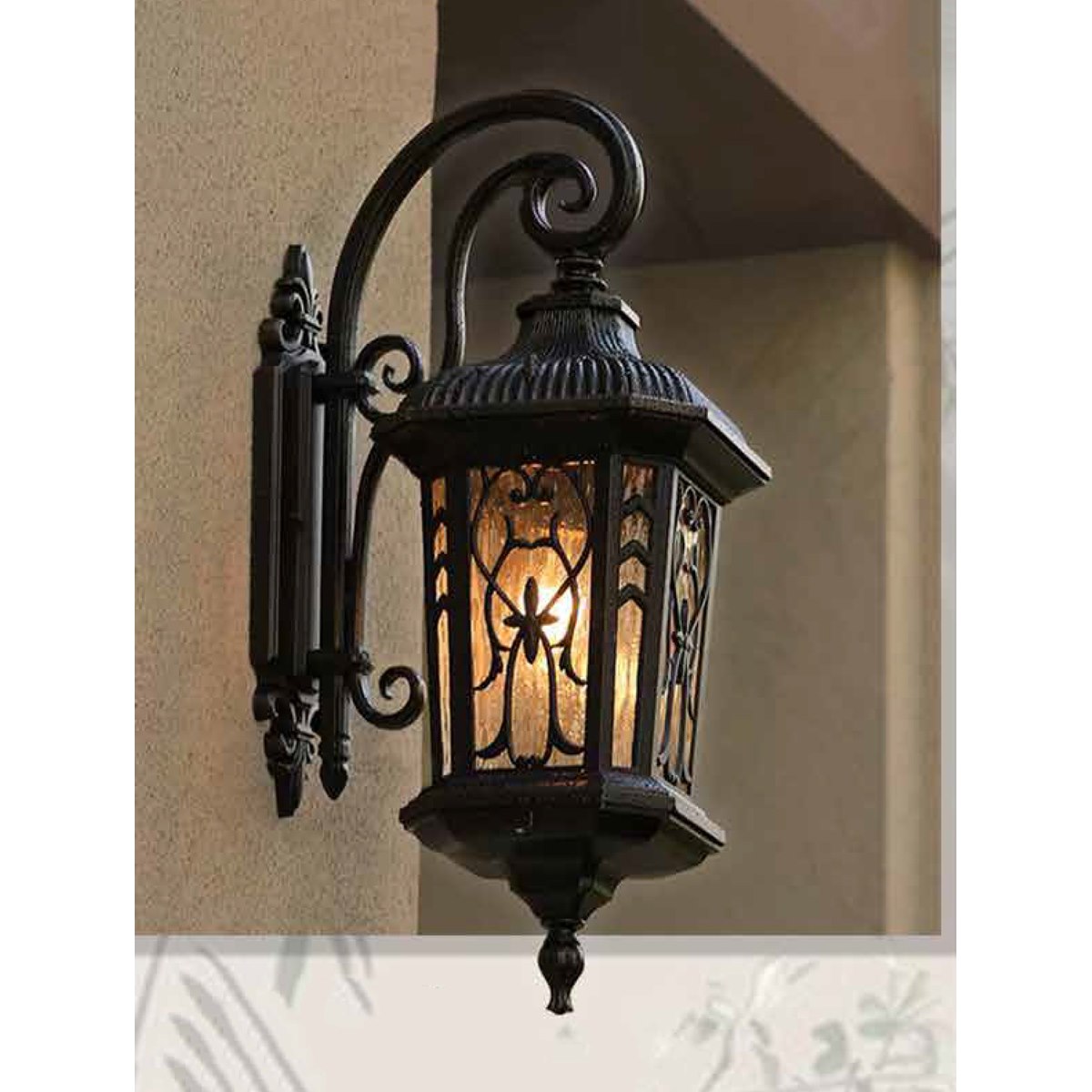 Đèn vách ngoài trời 355 Decor VNT23 W260*H450*L190