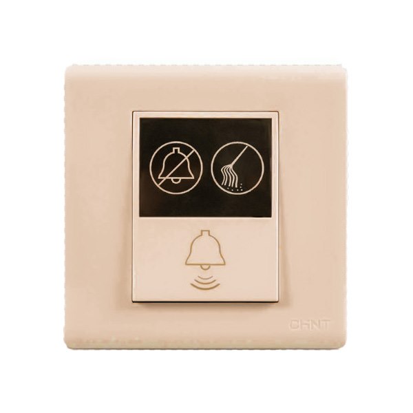 Bộ công tắc chuông “ Không làm phiền”, “ Xin dọn phòng” CHINT NEW7-G32302A Champagne 250W
