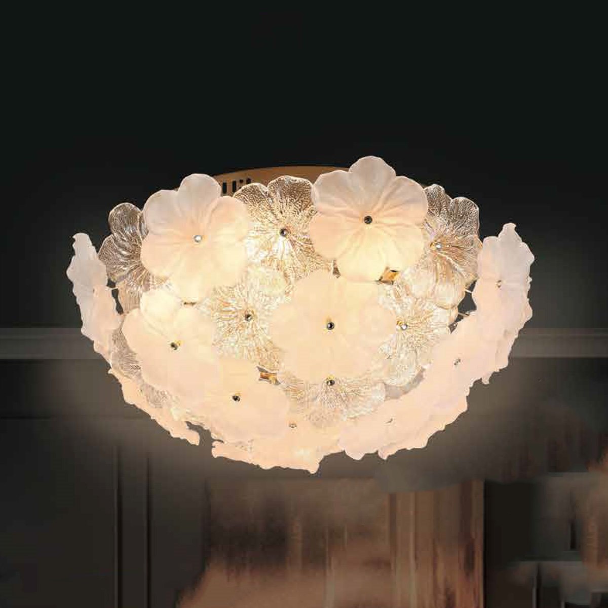 Đèn mân pha lê 355 Decor OTPL051 Ø600