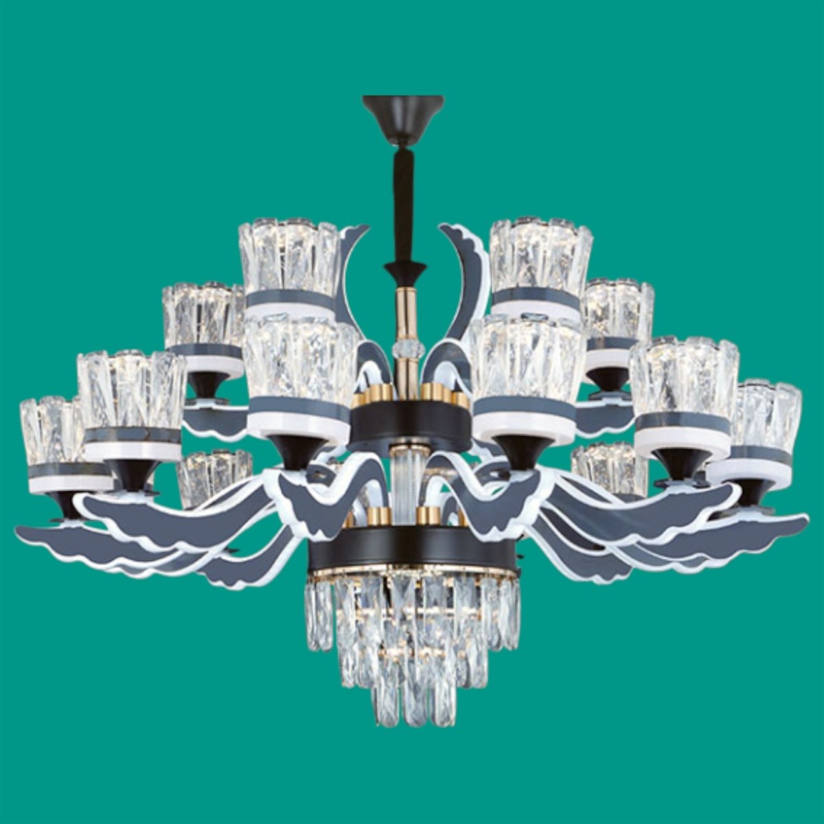 Đèn chùm led Sano Ø930*H550 - 3 màu