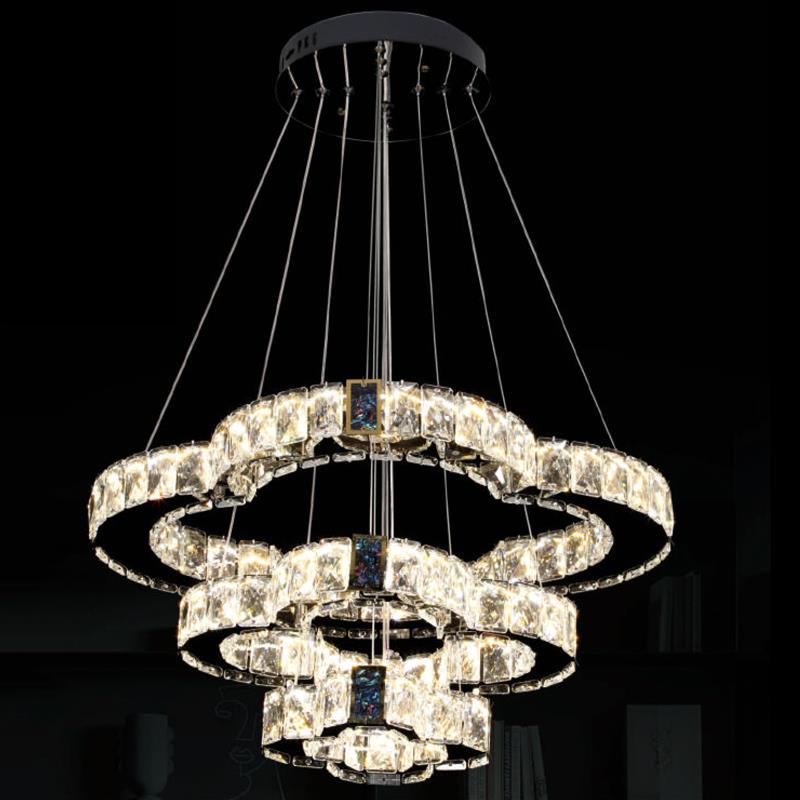 Đèn treo pha lê Slister Ø500+300+200mm - LED 130W - 3 CĐ