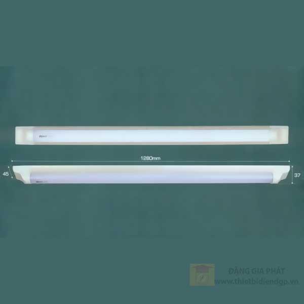 Bộ máng đèn T8 Anfaco 1.2m (kiểu bán nguyệt)