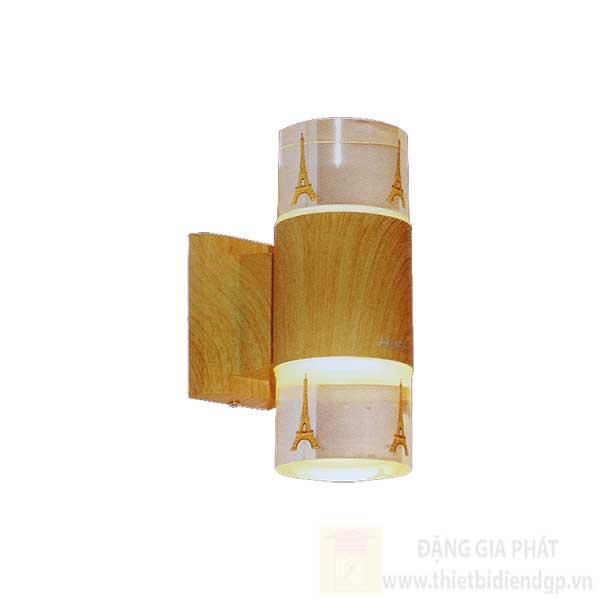 Đèn led vách hành lang Hufa - IP54 Ø90*W150*H200-12W, 3 chế độ ánh sáng, vỏ màu Gỗ