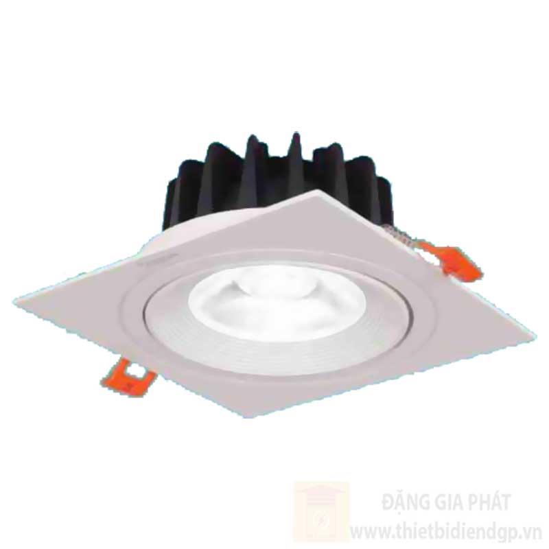 Đèn downlight âm trần hợp kim nhôm cao cấp vuông Ø92*H55-7W, khoét lỗ 75