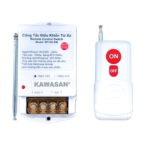 Công tắc điều khiển từ xa Kawasan RF15D-RM