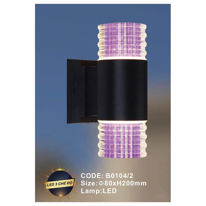 Đèn tường trong nhà Slister Ø80*H200mm - LED 3 CĐ