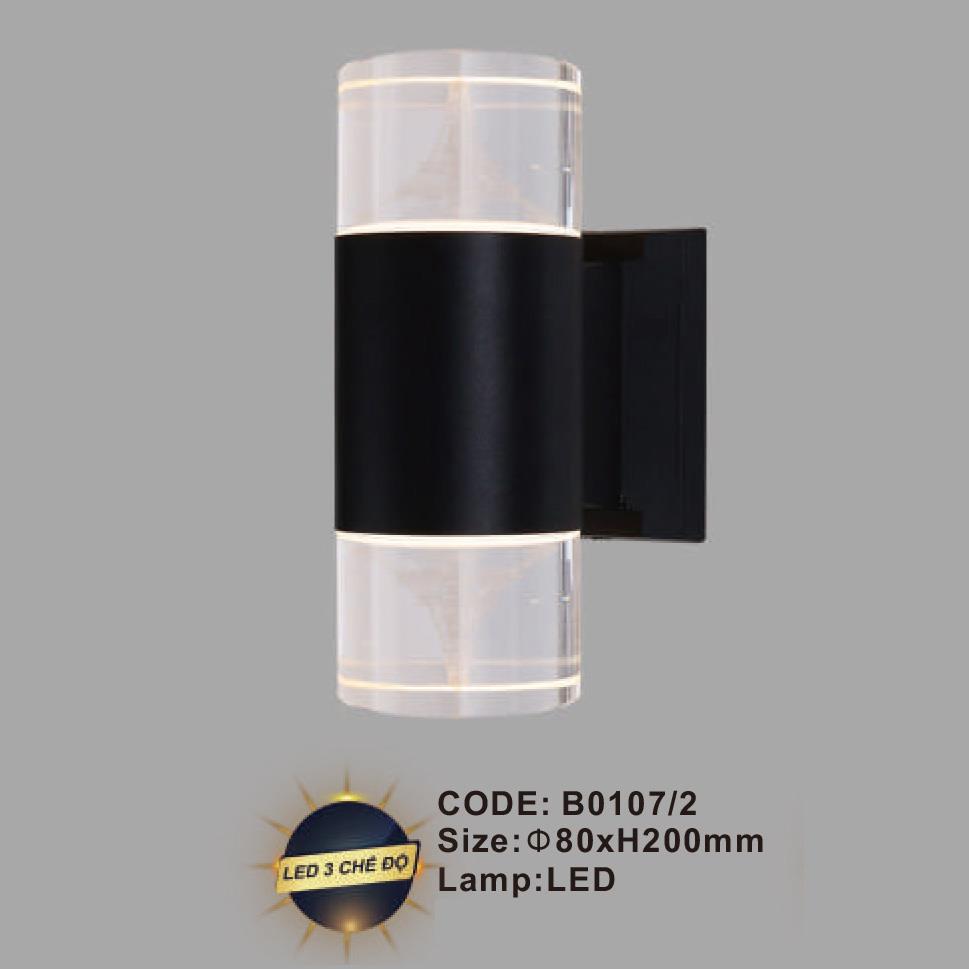 Đèn tường trong nhà Slister Ø80*H200mm - LED 3 CĐ