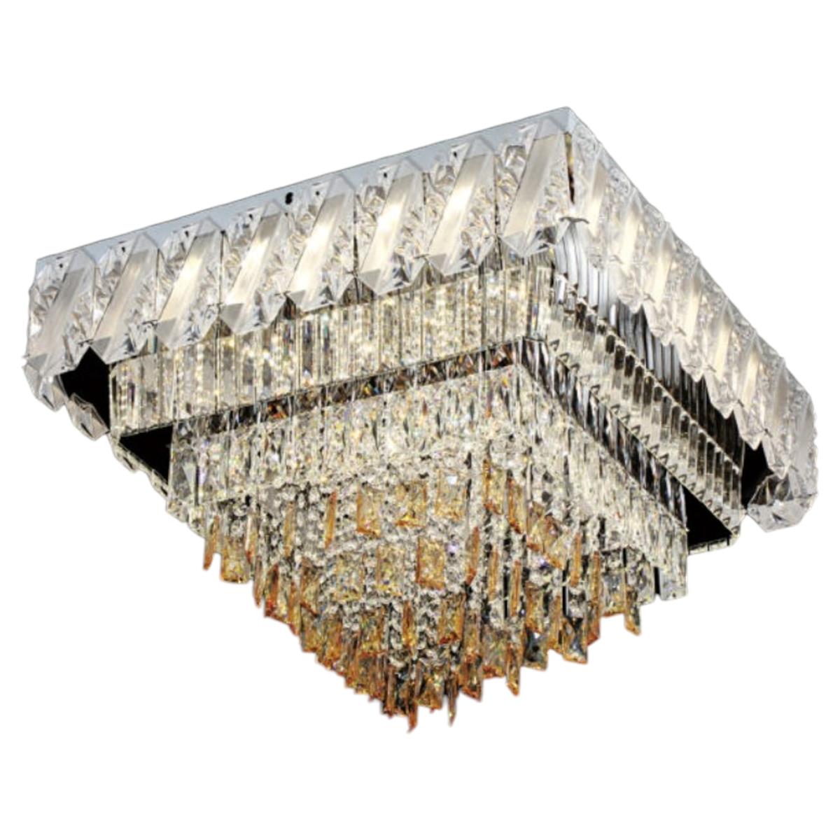 Đèn mâm pha lê Slister 600*600 - LED 145W - 3 CĐ