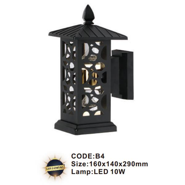 Đèn tường ngoài trời Slister 160*140*290mm - LED 10W - 3 chế độ