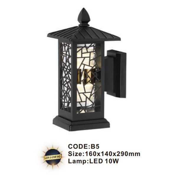 Đèn tường ngoài trời Slister 160*140*290mm - LED 10W - 3 chế độ