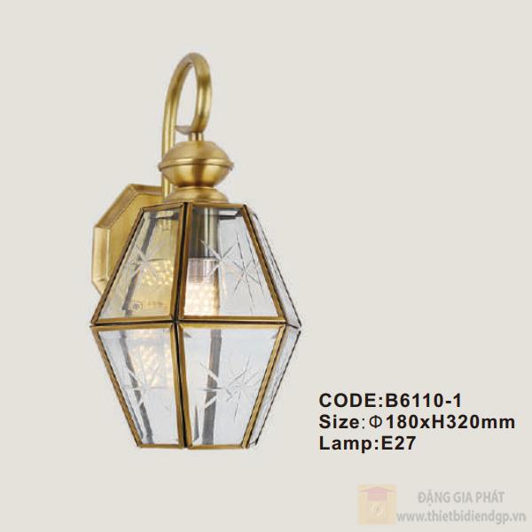 Đèn tường đồng Slister Ø180*H320mm - E27