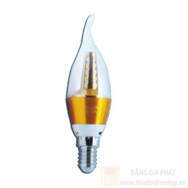 Bóng nến Led 5W, E14, ánh sáng trắng & vàng