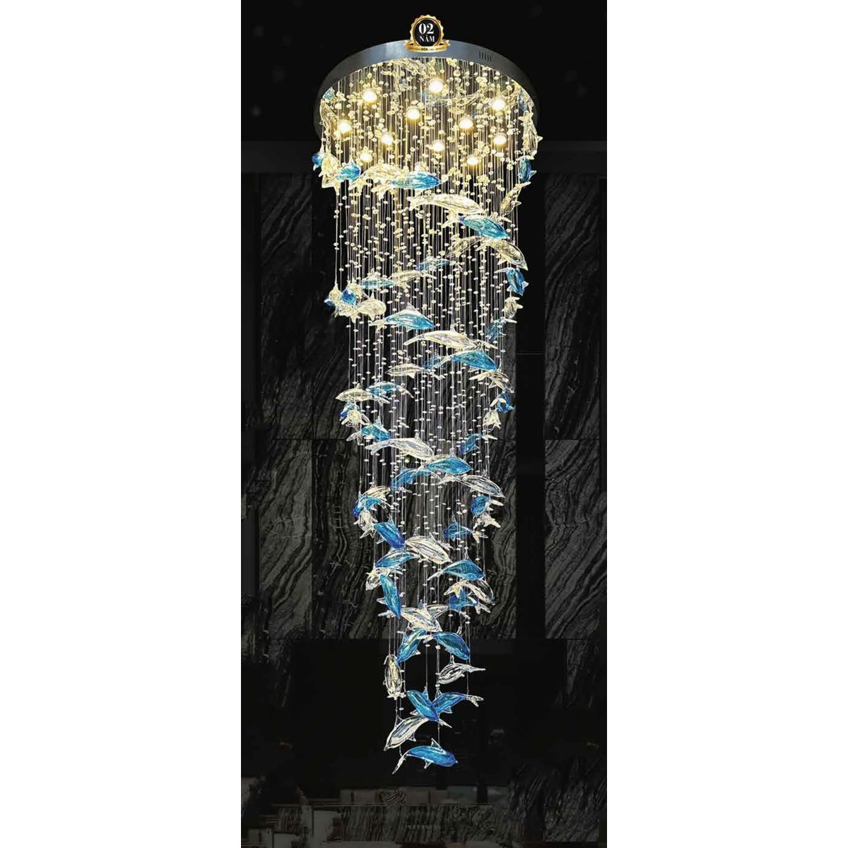 Đèn thả pha lê 355 Decor THD294