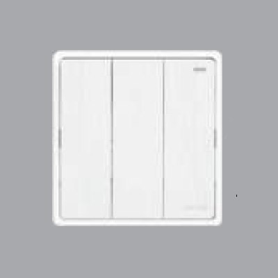 Mặt 3 công tắc 1 chiều MPE S703-W 16A - 250V