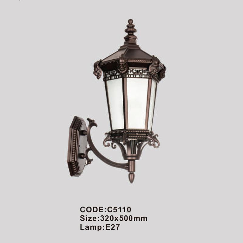 Đèn tường ngoài trời Slister 320*500mm - E27