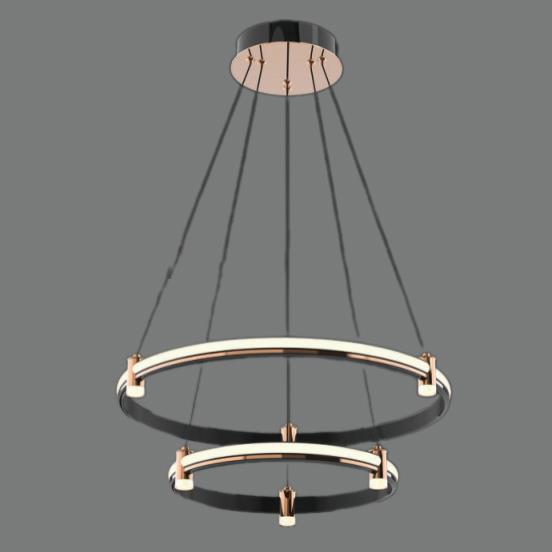 Đèn treo trang trí Slister Ø400+600mm - LED 62W*2 - 3 CĐ
