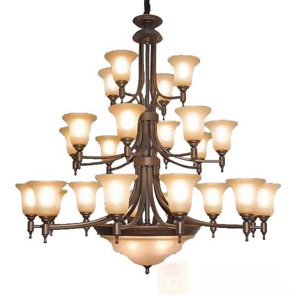 Đèn chùm chao ngọc Ø1400*H1300+400, E27*28