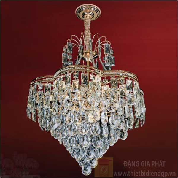 Đèn chùm pha lê Ø800*H500+300, E14*8 LED