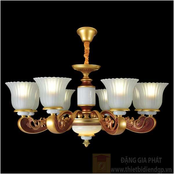 Đèn chùm nến Ø830*H450+400, E27*8-LED 6W