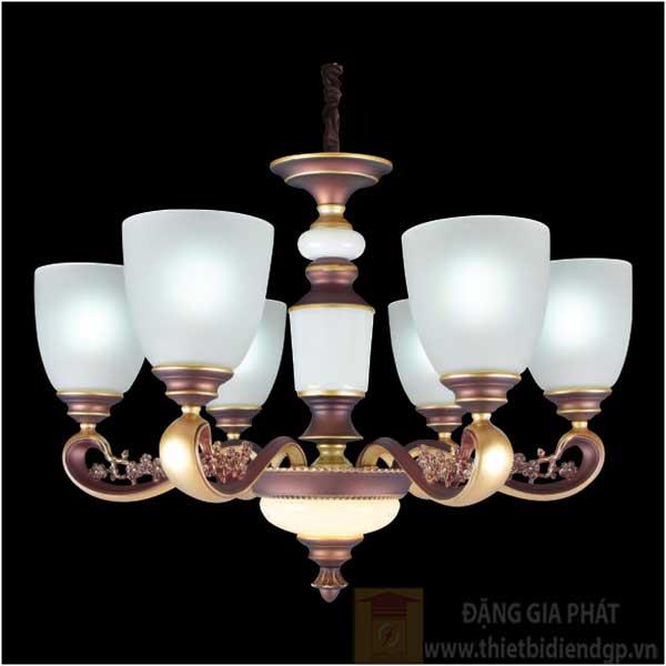 Đèn chùm nến Ø650*H500+400, E27*6-LED