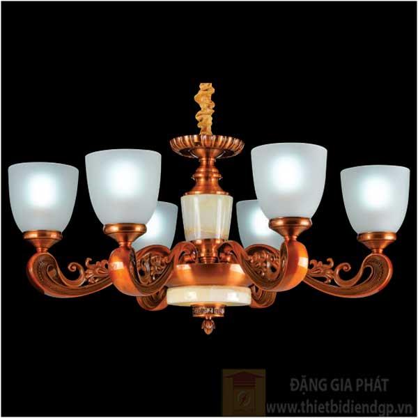 Đèn chùm nến Ø650*H400+400, E27*6-LED
