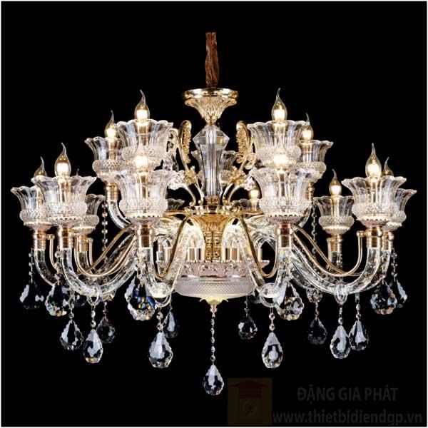 Đèn chùm nến Ø1000*H750+400, E14*15-LED, 3 chế độ ánh sáng