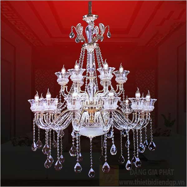 Đèn chùm nến Ø1000*H1400+400, E14*18-LED, 3 chế độ ánh sáng