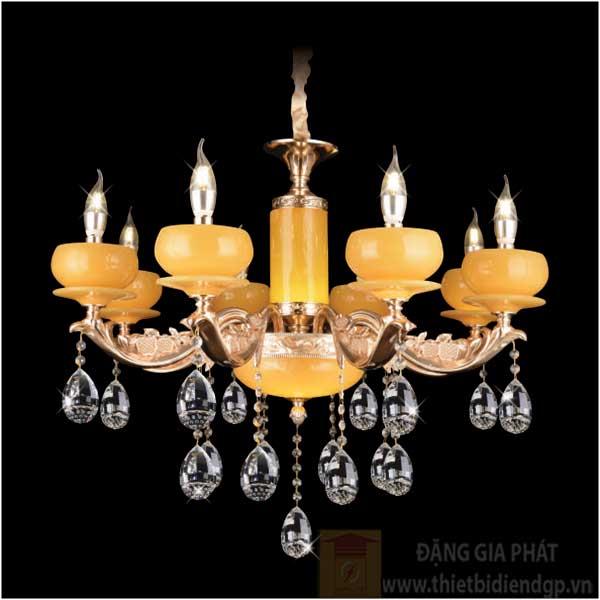 Đèn chùm nến Ø750*H650+400, E14*8-LED
