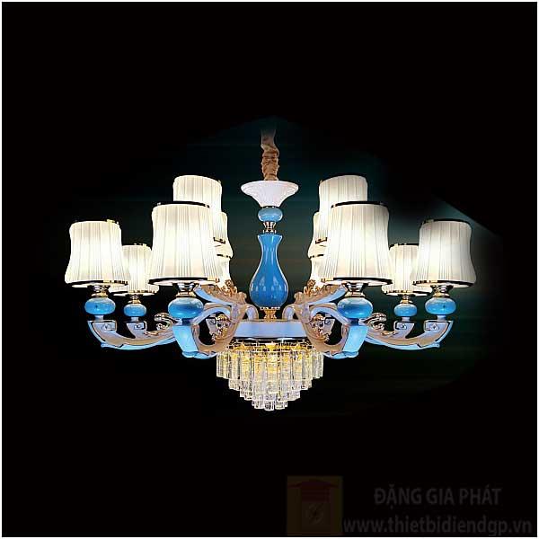 Đèn chùm nến Ø1000*H700+400, E14*12