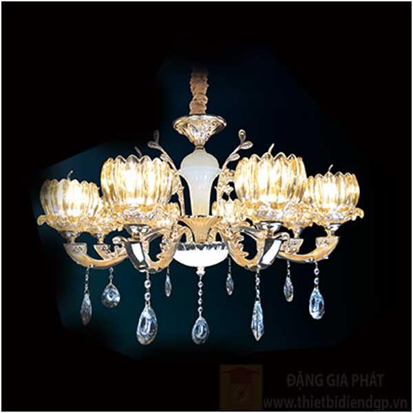 Đèn chùm nến Ø800*H500+400, E14*8