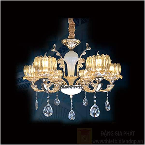 Đèn chùm nến Ø600*H500+400, E14*6