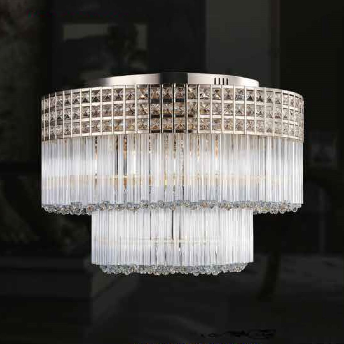 Đèn mân pha lê 355 Decor OTPL30T600 Ø800