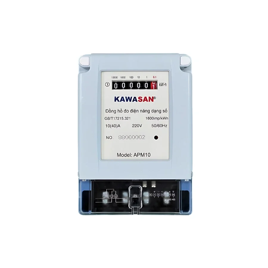 Đồng hồ đo điện năng 1 pha Kawasan APM10