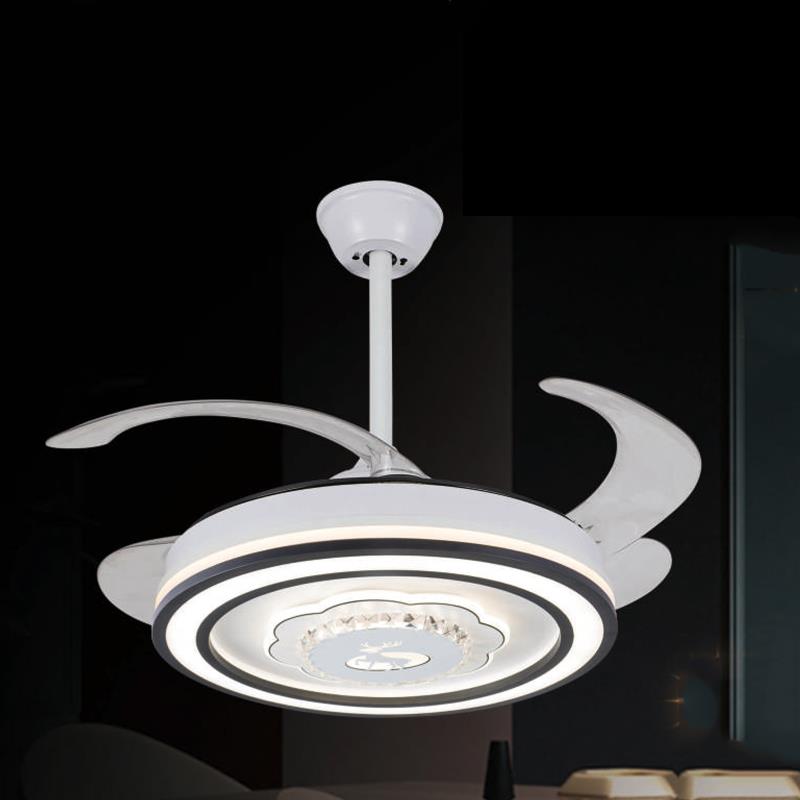 Quạt trần đèn cánh xếp trang trí Slister Ø1070mm - LED 72W