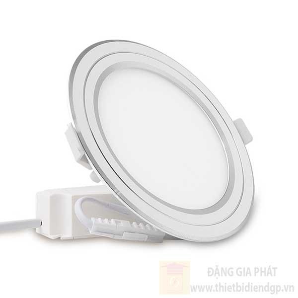 Đèn Led Panel downlight Rạng Đông tròn đổi màu viền bạc PT05 ĐM