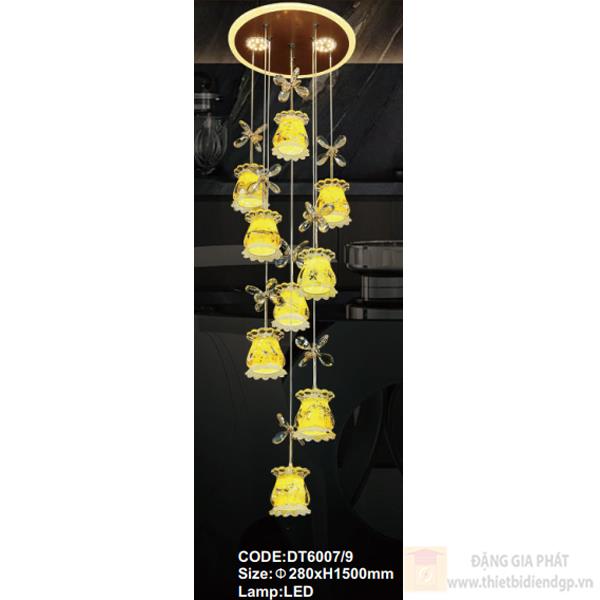 Đèn treo trần trang trí Slister Ø280*H1500mm - LED
