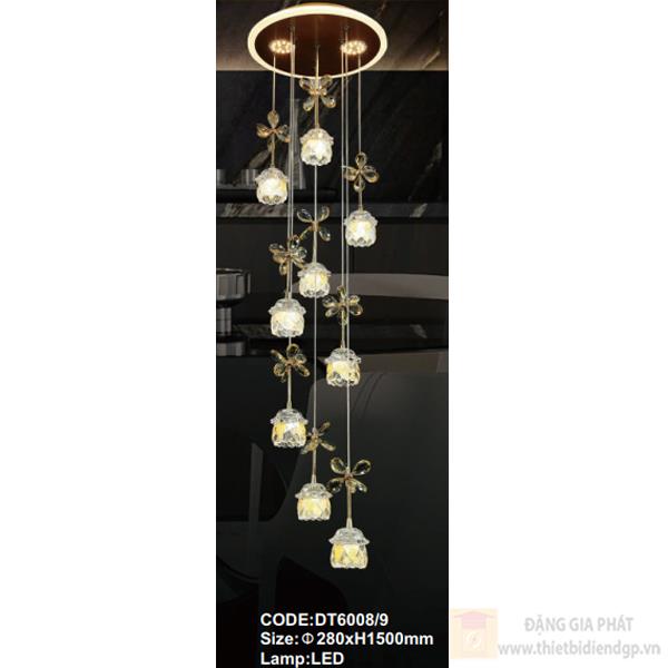 Đèn treo trần trang trí Slister Ø280*H1500mm - LED