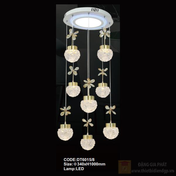 Đèn treo trần trang trí Slister Ø340*H1000mm - LED