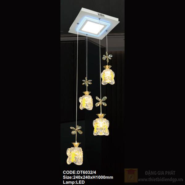 Đèn treo trần trang trí Slister 240*240*H1000mm - LED