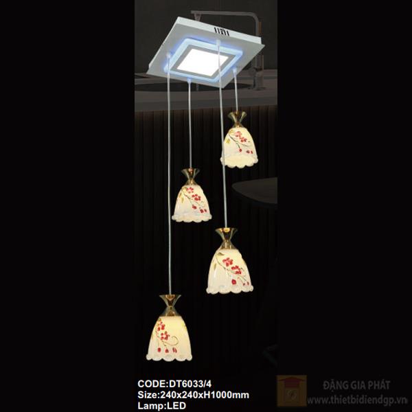 Đèn treo trần trang trí Slister 240*240*H1000mm - LED